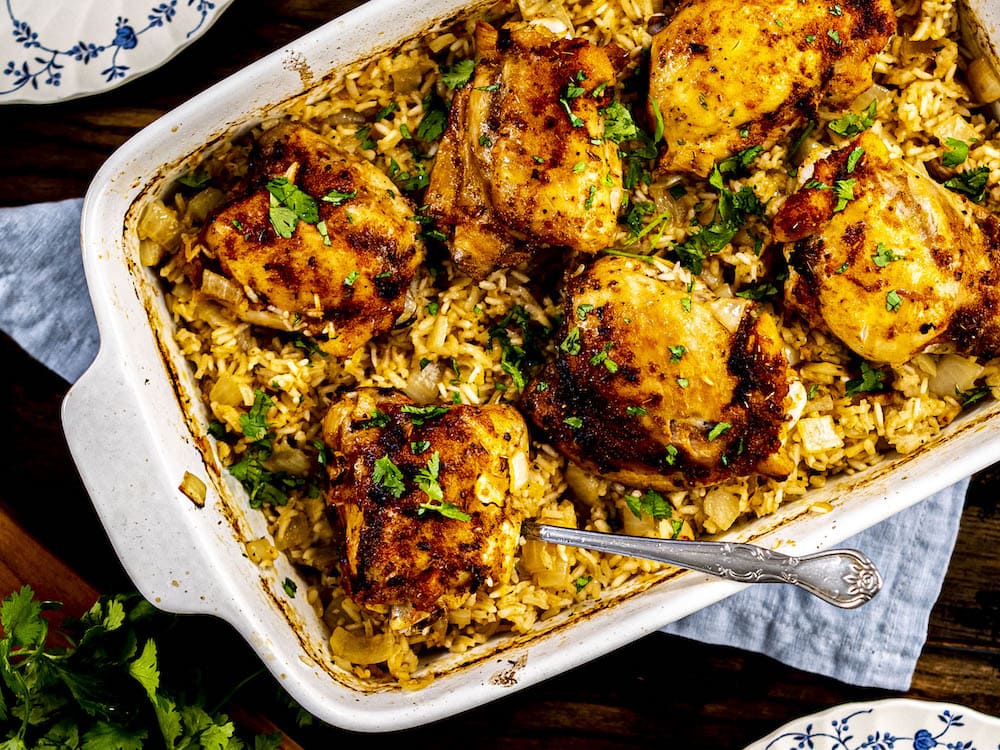 One-pan Chicken & Garlic Rice